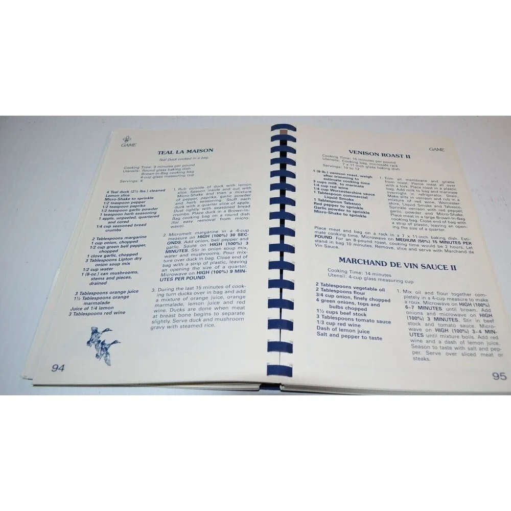 Tout de Suite a la Microwave II‎  Mexican Italian French Recipes spiral cookbook